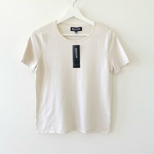 Jones New York Cream Crew Neck Sweater